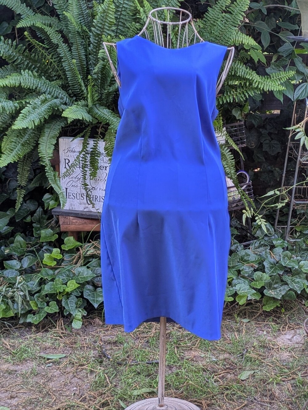 ABStudio Classic Royal Blue Sheath Dress Sz 12